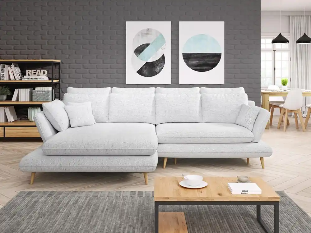 Bettfunktion Schlafsofa Ecksofa Couch Wohnlandschaft L-Form Sofa Design Sofas Mega-Angebot