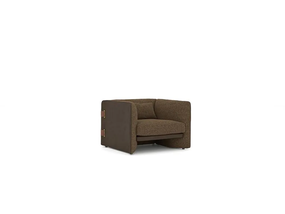 Saisonangebot Braun Sessel Wohnzimmer Einrichtung Luxus Textil Polstermöbel Modern Design