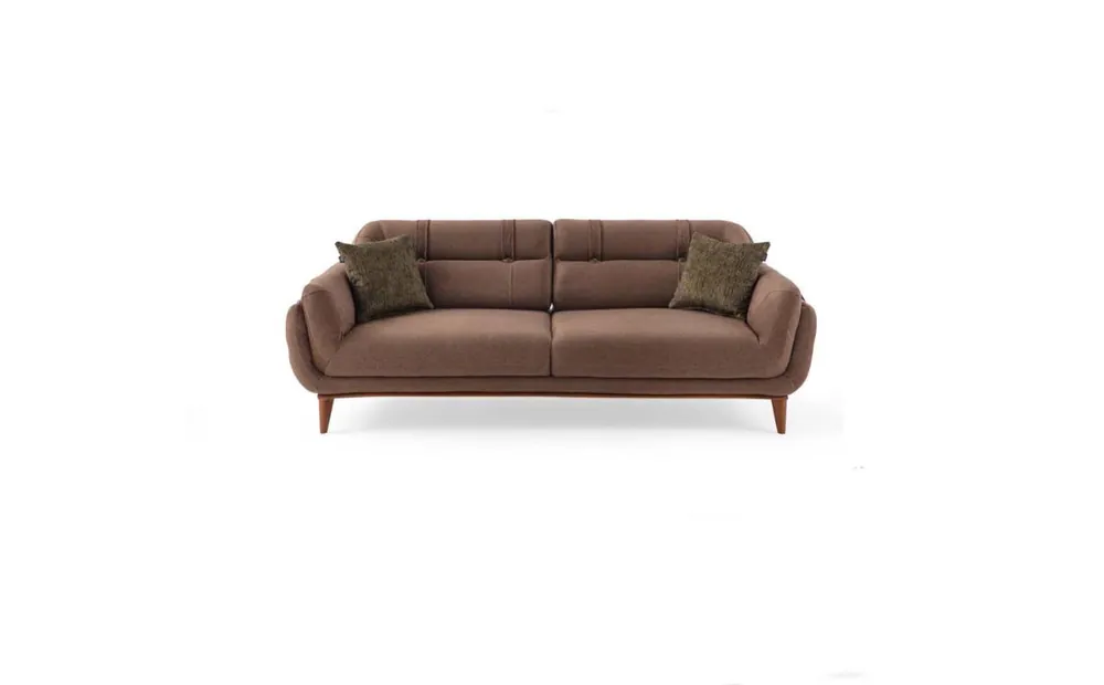 Wochenendangebot Brauner Polster Dreisitzer 3-Sitzer Wohnzimmer Sofas Exklusive Couch