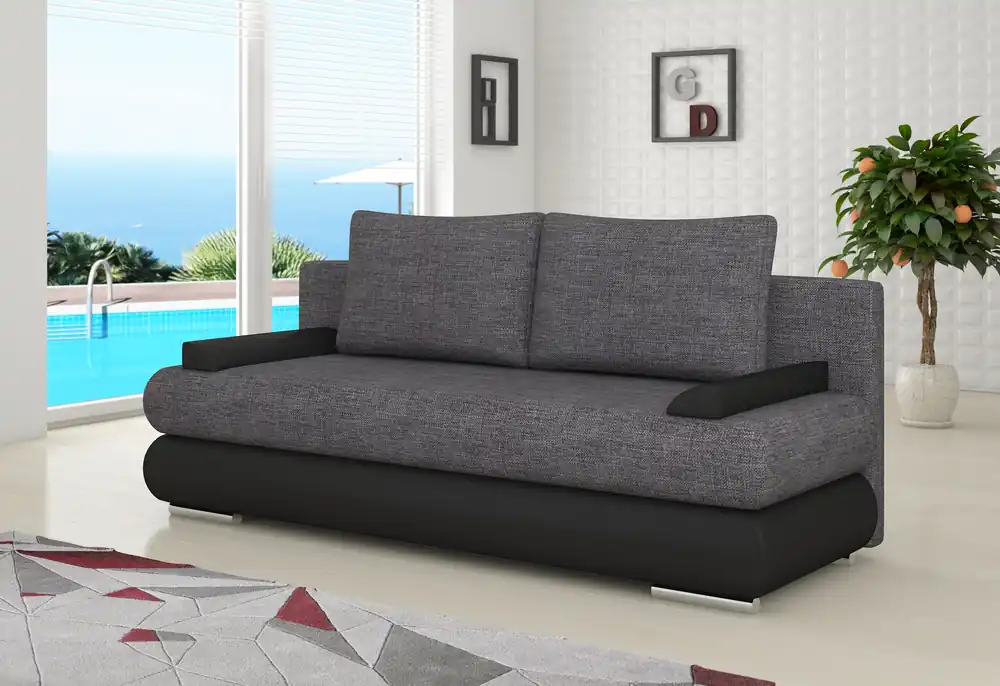 Design Schlafsofa Couch Polster 3 Sitzer Stoff Couch Gästezimmer Sofas Kostenloser Rückversand