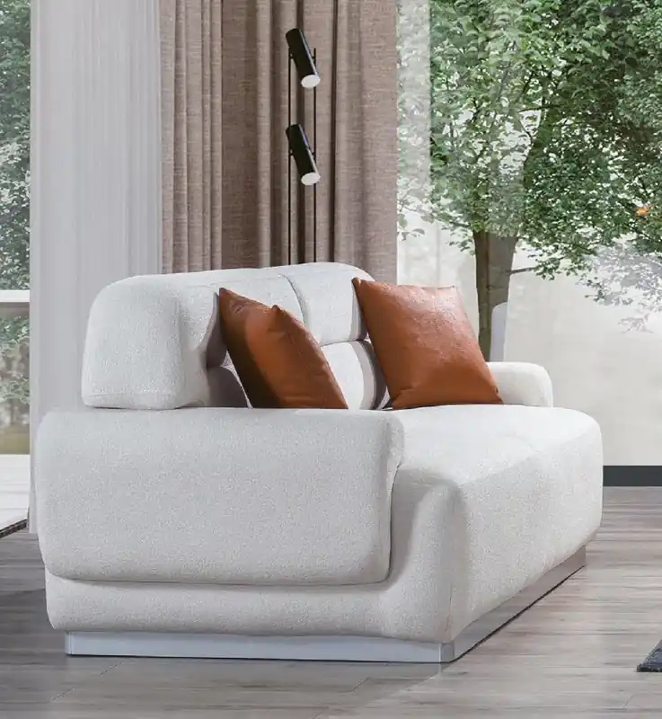 Neue Ware Dreisitzer Couch Stoff Sofa Couchen Möbel Textil 230cm Stoffcouch Sofas