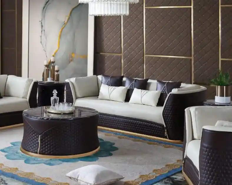 Dreisitzer design Couch Polster 3er Sofa Couchen Leder Sofas Ledersofa Sonderaktion