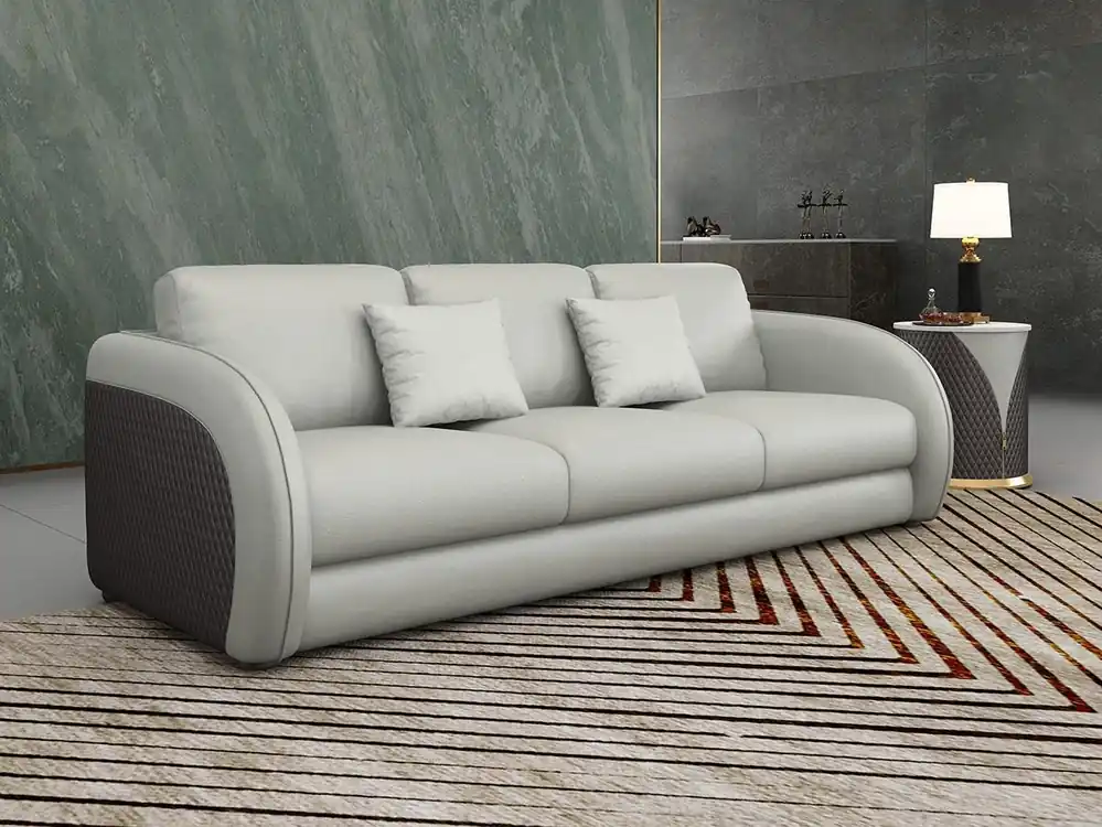 Dreisitzer Italienische Möbel Stil Sofa 3 Sitzer Modernes Sofa Ledersofa Kostenloser Versand
