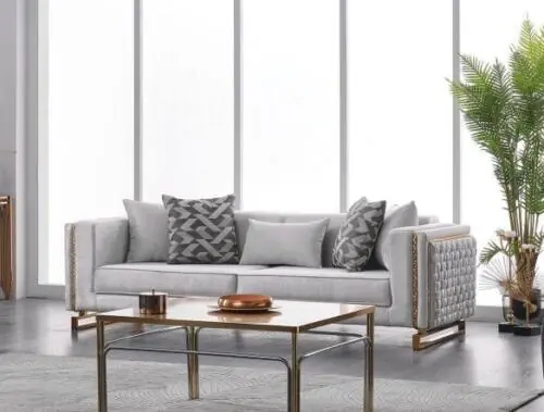Gleich Bestellen Dreisitzer Sofa 3 Sitzer Couch 245cm Möbel Polster Sofas Textil Stoff
