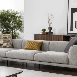 Ab Werk Dreisitzer Sofa 3 Sitzer Stoffsofa Sofas Modern Grau Stoff Couch Neu