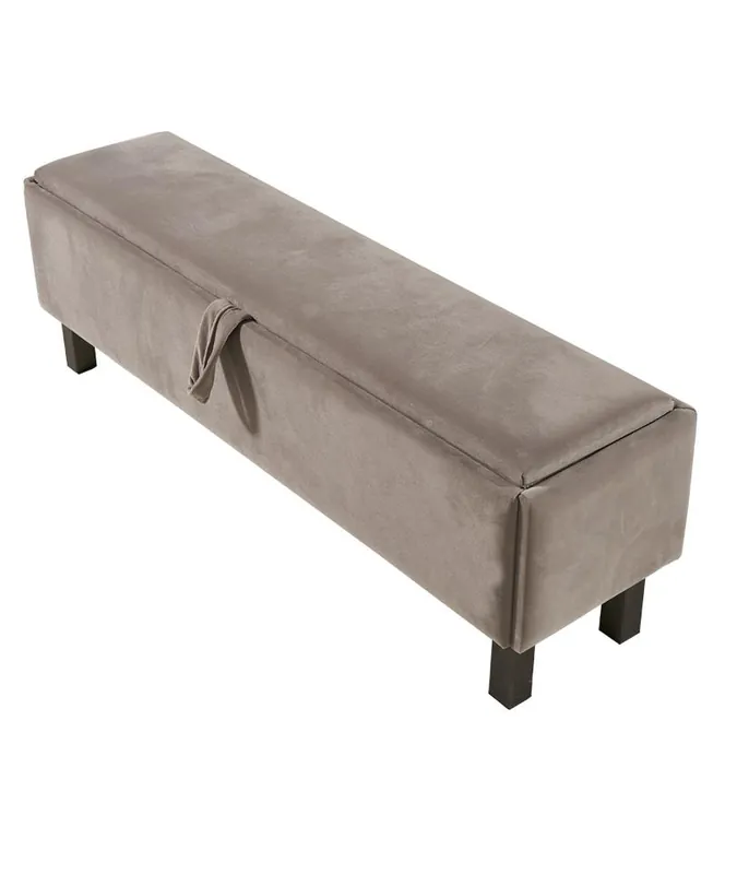 Top-Angebot Fußhocker Bank Truhe mit Fach Schlafzimmer Bänke gepolsterte Sitzbank Möbel Neu