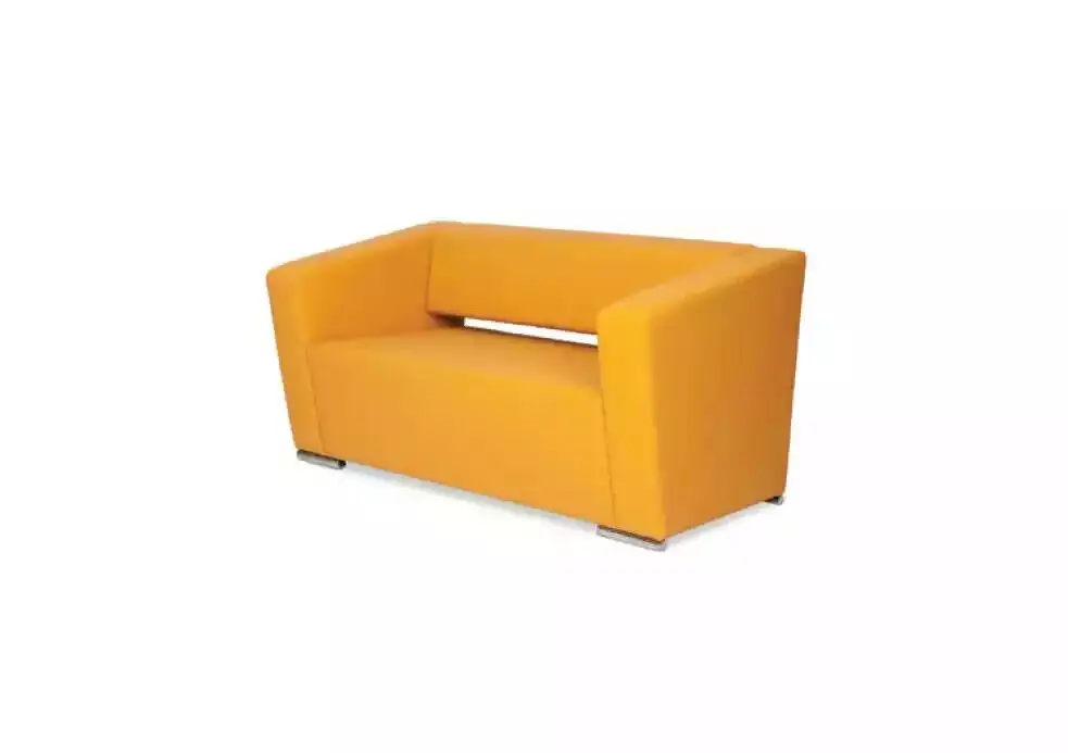 Gelbes Sofa Luxus Zweisitzer Couch Büro Office Einrichtung Textilmöbel Sonderaktion