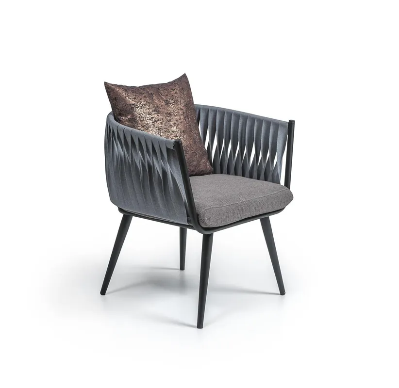Grau Armlehnstuhl Neu Möbel Esszimmer Designer Stuhl mit Armlehnen Schneller Versand