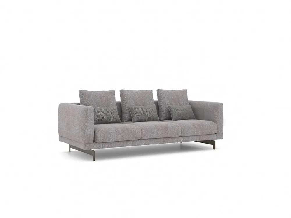 Original Grau Sofa Dreisitzer Couch Wohnzimmer Modern Design Luxus Polstermöbel