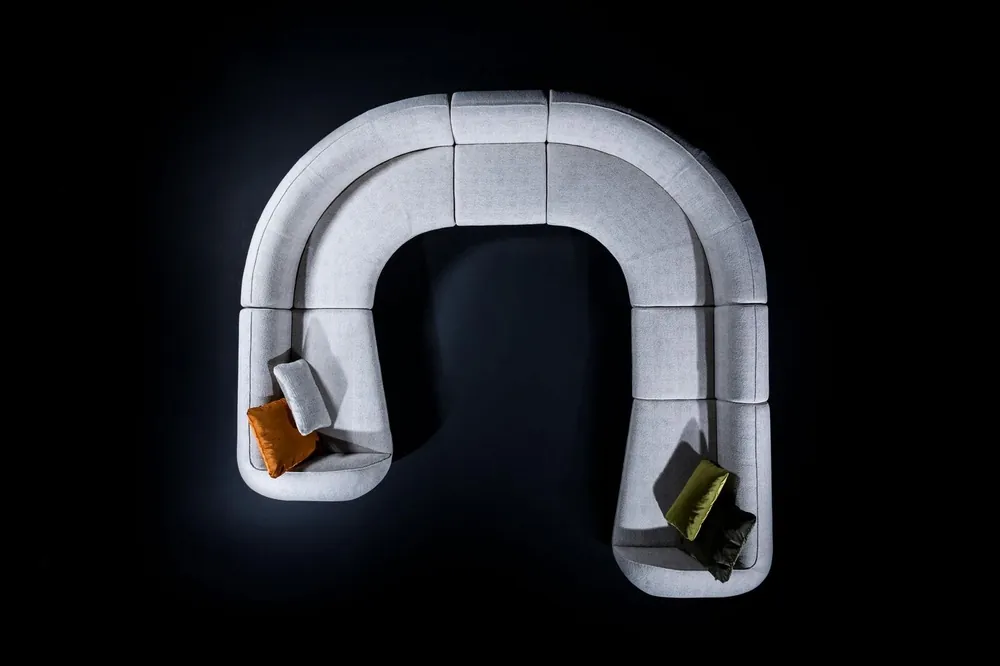 Kracherpreis Große Graue U-Form Couch Wohnzimmer Set Luxus Sofas Moderner Stil