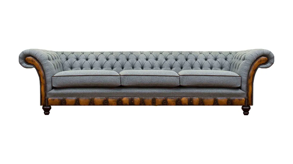 Im Trend Hellgraue Wohnzimmer Moderne Couch Exklusiver Dreisitzer Designer Möbel