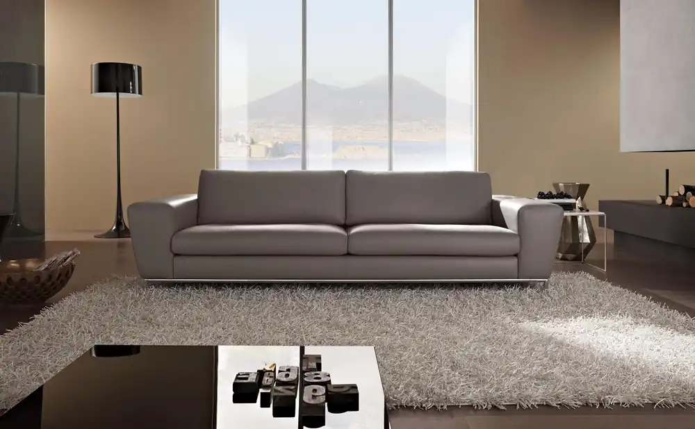Angebot Modern Couch Leder Sofas Designsofa Dreisitzer Sitz Grau Sofa 3 Sitz Prianera