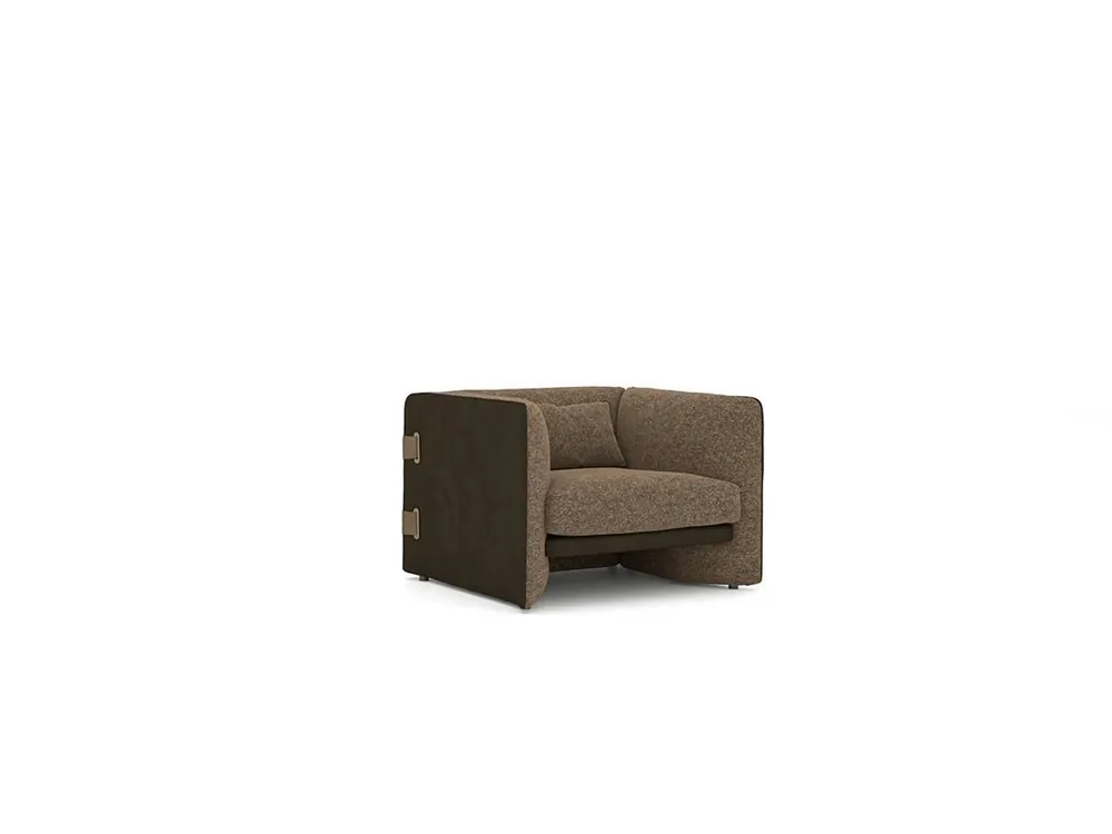 Modern Design Polstermöbel Sessel Luxus Wohnzimmer Polster Textil Einrichtung Kostenloser Rückversand