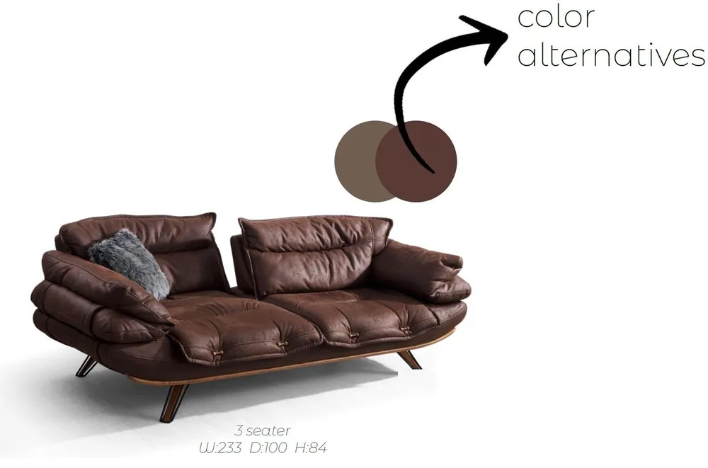 Multifunktions Couch Dreisitzer Sofa Couchen Möbel Sofas Braun Weich gepolstert Preisknaller