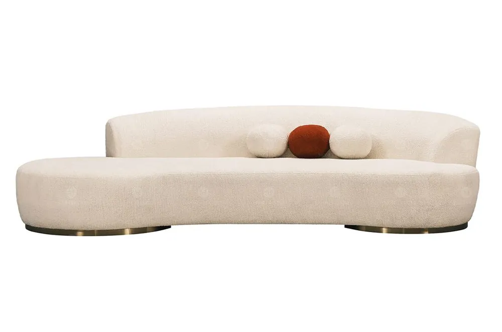 Sonderangebot Polstersofa Dreisitzer Couch Sofa 3 Sitzer Stoffsofa Moderne Weiß