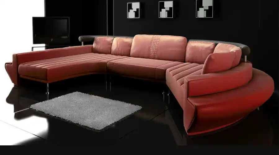 Zertifiziert Runde Couch Sofa Polster Rundsofas Wohnlandschaft Ecksofa Eckgarnitur