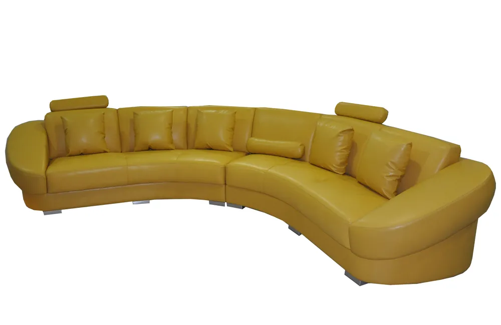 Top-Qualität Runde Eck Sofa mit USB Polster XXL Big Rund Couchen Wohnlandschaft U Form Neu