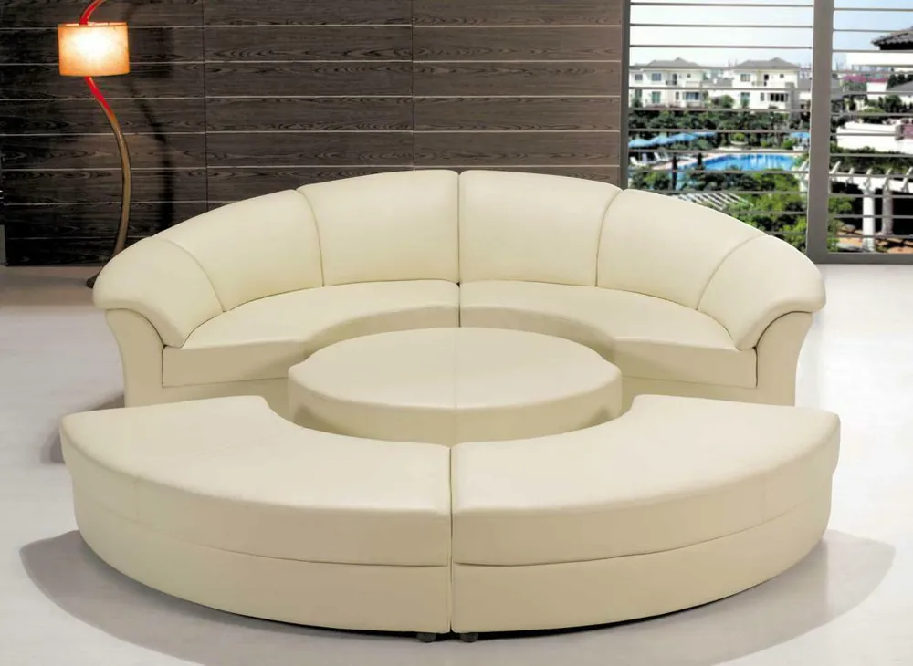 Preiswert Runde xxl polster wohnlandschaft couch rund eck sofa ledersofa sitz eck garnitur