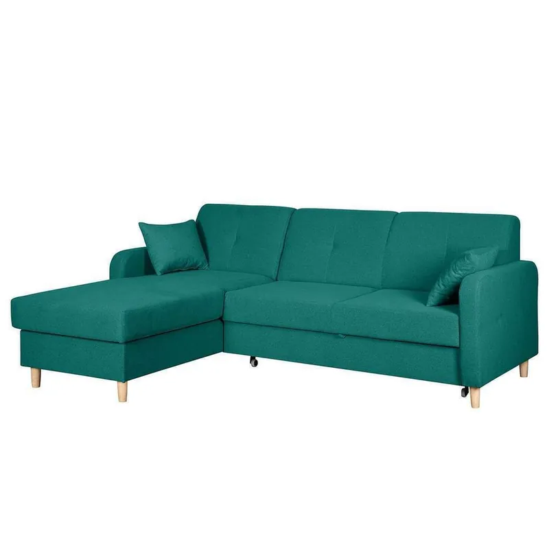 Schlafsofa Design Ecksofa L-form Bett Couch Textil Sofas Stoff Schlaf Funktion Schneller Versand