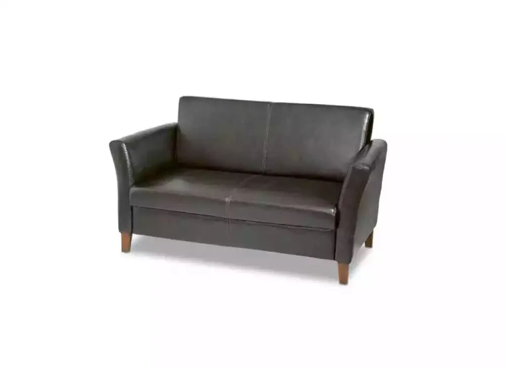 Schwarzer Arbeitszimmer Zweisitzer Möbel Couch Office Sitzer Sofa Sichere Zahlung