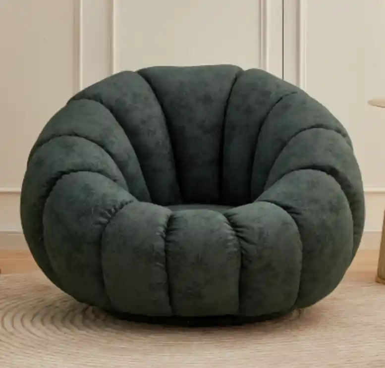 Sessel 1 Sitz Textil Wohn Zimmer Luxus Sessel Design Grau Modern Neu Ausverkauf