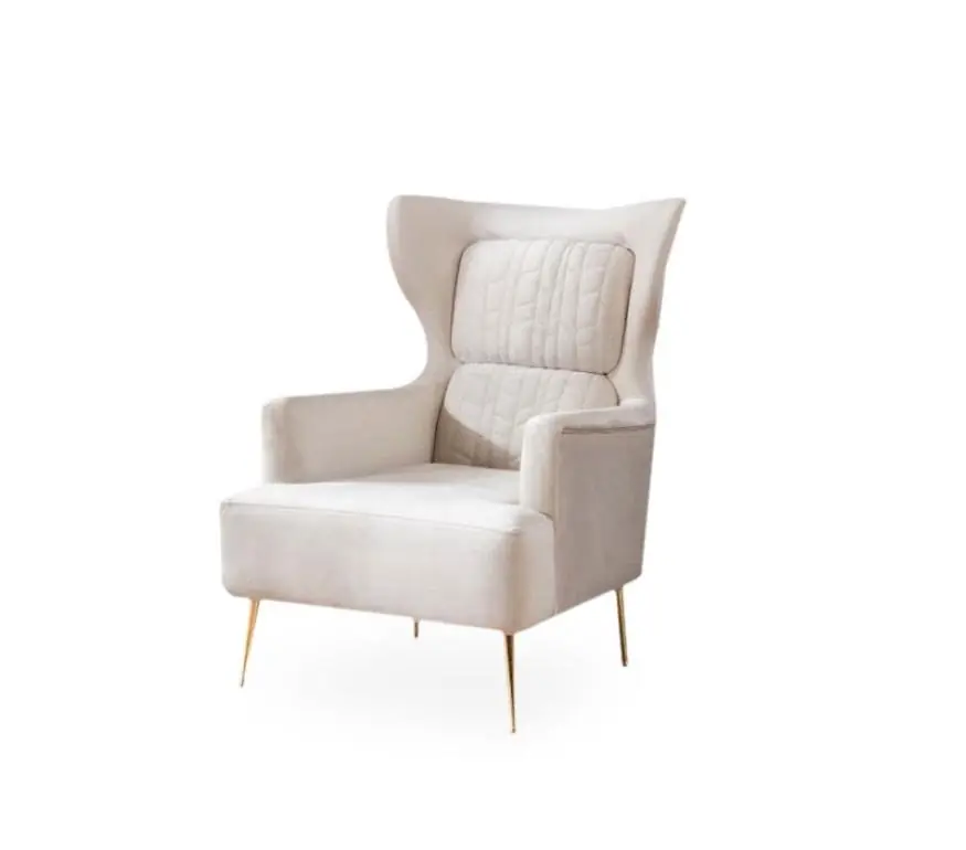 Sessel 1 Sitzer Sofa Textil Stoff Couchen Polster Design Möbel Neu Weiß Super-Preis