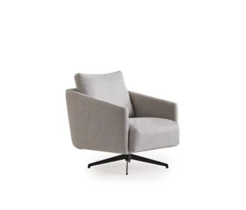 Sessel Design Polster Couch Couchen Sofas Textil Stil Modern neu Grau Aktuell