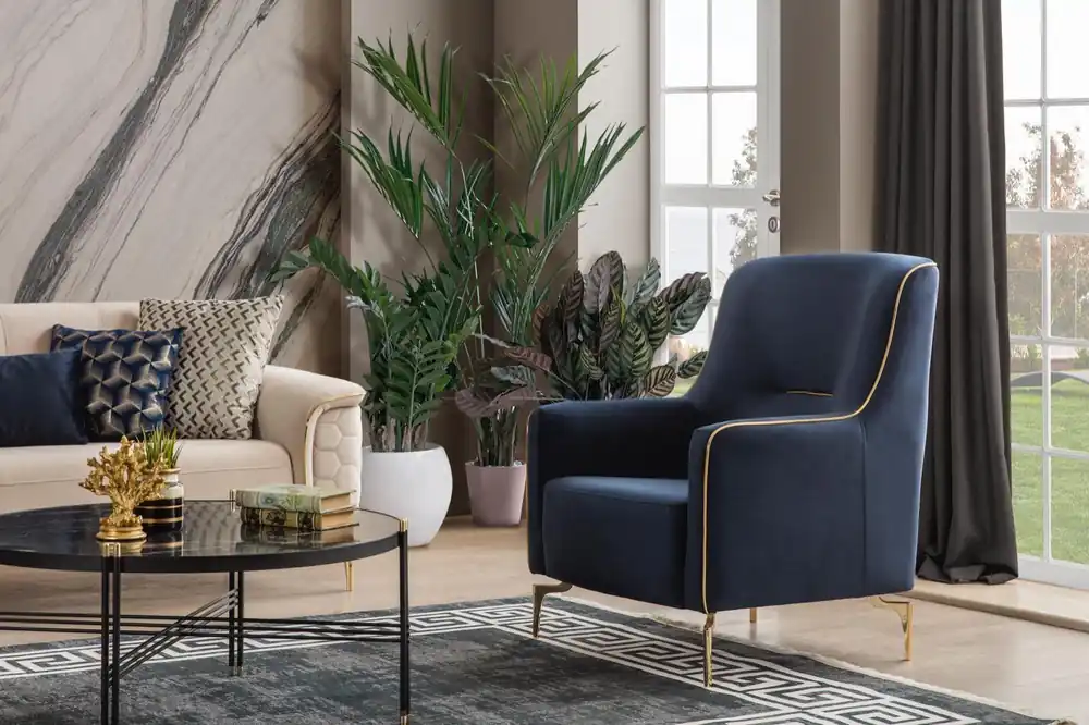 Sessel Einsitzer 1 Sitz Clubsessel Stoff Moderner Stuhl Wohnzimmer Möbel Textil Ab Werk