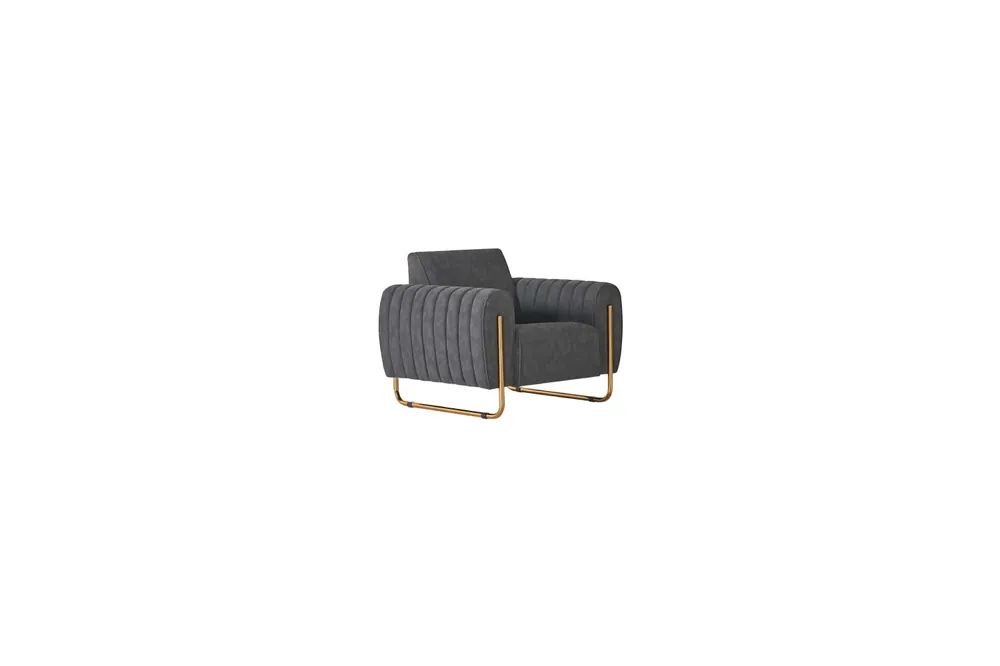 Neuheit Sessel Grau Einfarbig Arbeitszimmer Modern Design Stil Textil Material