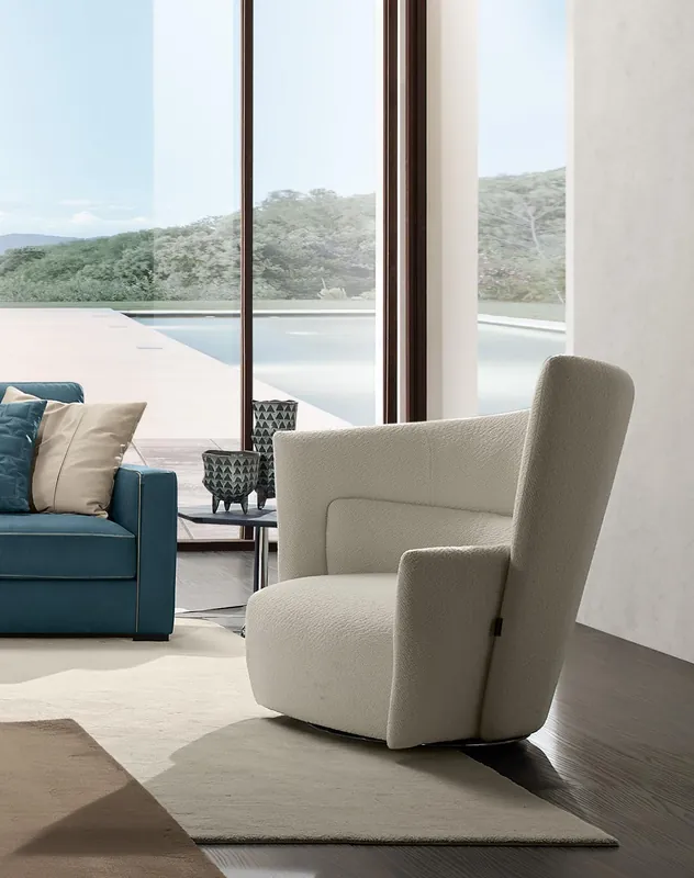 Premium Sessel Sitz Modern Design Wohnzimmer Weiß Italienischer Stil Luxus Prianera Neu