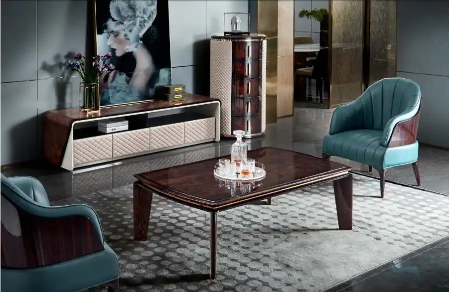 Sessel Turkis Leder Luxus Sofa Wohnzimmer Modern Design Möbel Lounge Club Neu Ausverkauf