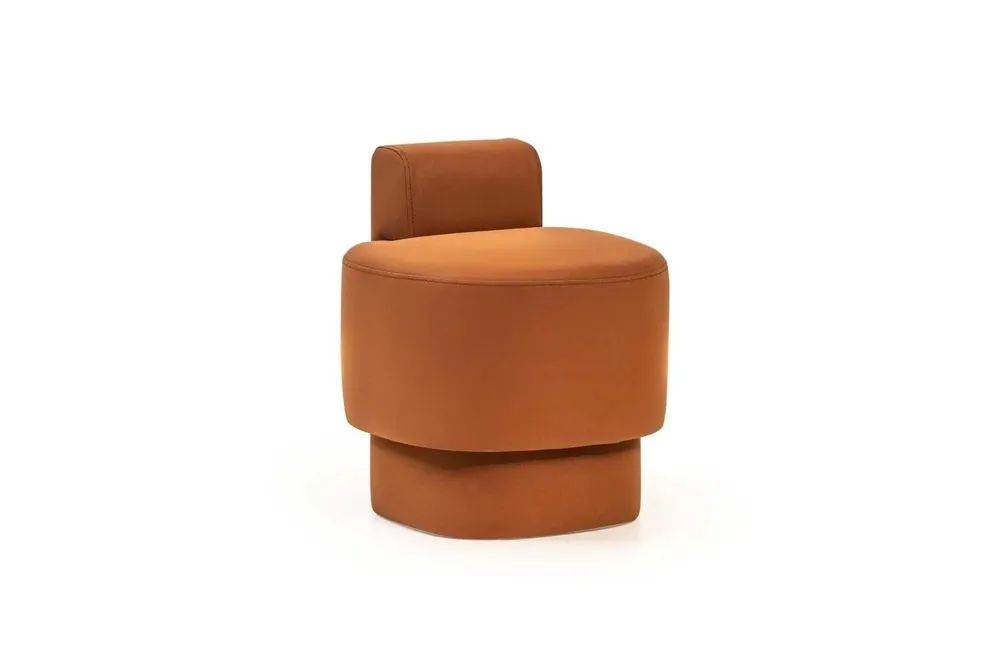 Schnäppchen Sitzhocker Hocker Polsterhocker Orange Fußhocker Moderne Sitzer Möbel