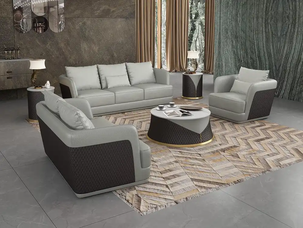 Sonderaktion Sofa 3 Sitzer Dreisitzer Design Sofa Ledersofa Modernes Sofa Couchen