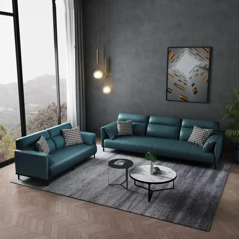 Sofa 3 Sitzer Ledersofa Couch Wohnlandschaft Garnitur Design Modern Sitz Schneller Versand