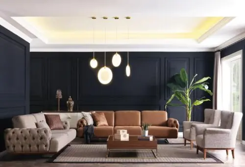Echt Sofa 4 Sitzer Chesterfield Design Luxus Sofa Polster Couch braun