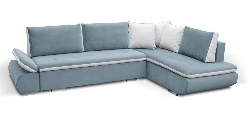 Sofa Schlafsofa Designer Sofa mit Bettfunktion + Bettkasten Ecksofa Couch *NEU* Geprüft