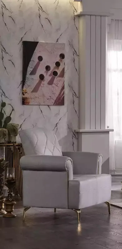 Preiswert Weißer Designer Sessel Einsitzer Komfortsessel Wohnzimmer Lehnsessel