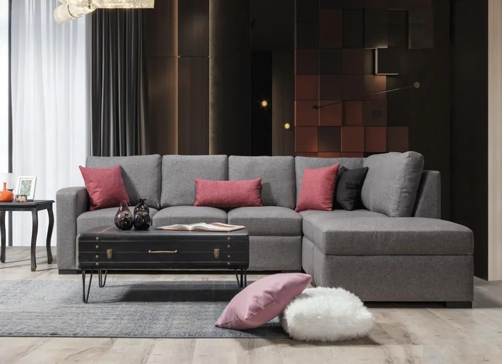 Zertifiziert Wohnzimmer Polster Möbel Luxus Ecksofa L-Form Modern Design Sofa Couch