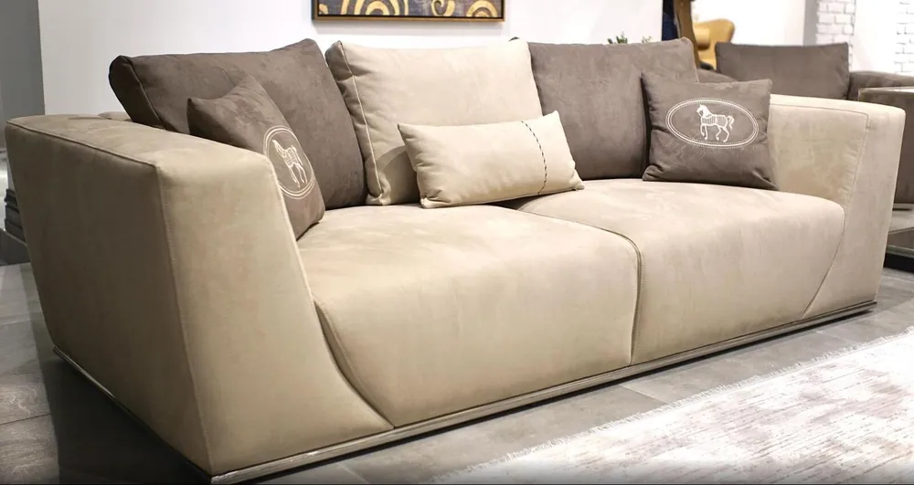 Wohnzimmer Sofa Dreisitzer Modern Sofa Couch Polster Möbel Textil Einrichtung Heißes Angebot