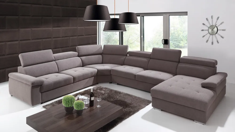 Top-Seller XXL Big Wohnlandschaft Wohnzimmer Textil Sofa Polster Couchen Sofas Couch Neu