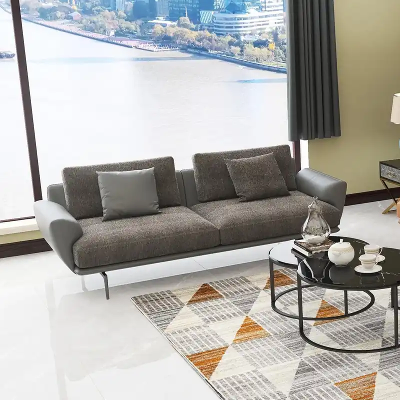 Zweisitzer Design Sofa 2 Sitzer Sitz Couch Polster Garnitur Couchen Stoff Sofas Jetzt Bestellen