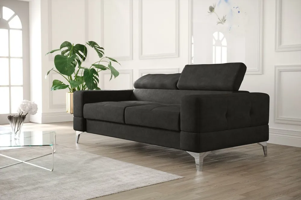 Schnäppchen Zweisitzer Ledersofa Couch Holz Couch Polster Sofa 2 Sitzer Textil Couchen Neu