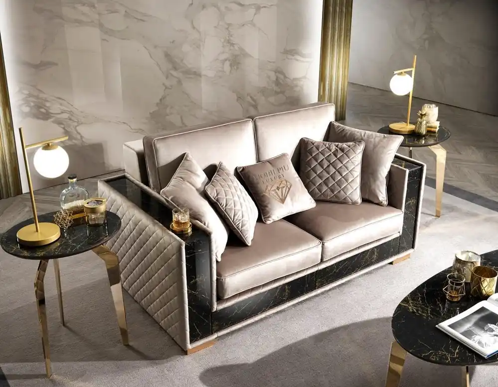 Zweisitzer Sofa 2 Sitzer Big XL Couch Sofas Couchen Wohnzimmer Design Neu Markenware
