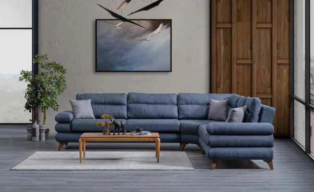 Designer Modernes Sofa Ecksofa Textil Wohnzimmermöbel Sofa L-Form Neu Direktkauf
