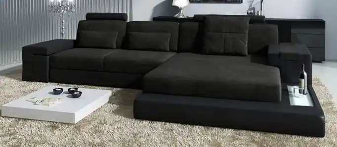 Ecksofa Sofa L-Form Textilsofa Couch Wohnlandschaft Esk Moderne Sofas Nur Heute