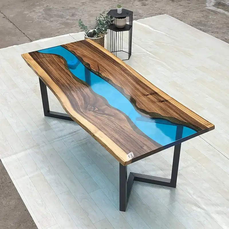 Beistelltisch Epoxid Harz Tisch Couchtisch Handgefertigter Couchtisch 120x60cm Preisknaller