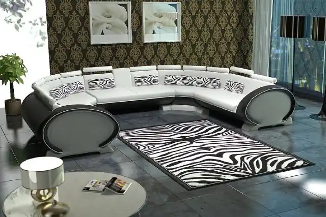 Couchgarnitur Wohnlandschaft Modernes Sofa Ecke Sitzecke Leder Couch Polster USB Abverkauf