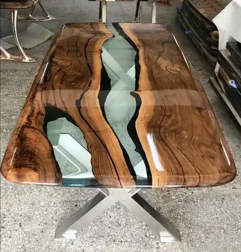 Couchtisch epoxidharz tisch Holz Handarbeit Tische Massive Möbel Harz Jetzt Zugreifen