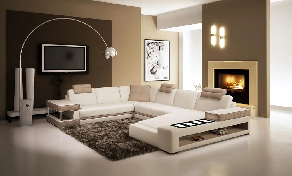 Premium Design Ecken Big XXL Polster Eck Sofa Couch Leder Sofas Garnitur