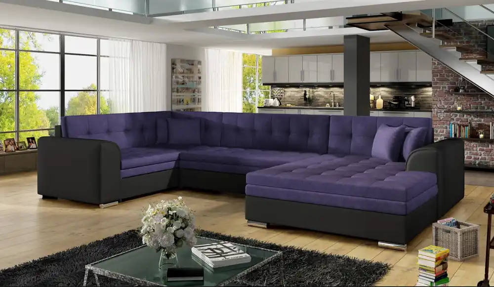 Neue Kollektion Design Ecksofa Bettfunktion Sofa Couch Polster Sofas Couchen Wohnlandschaft